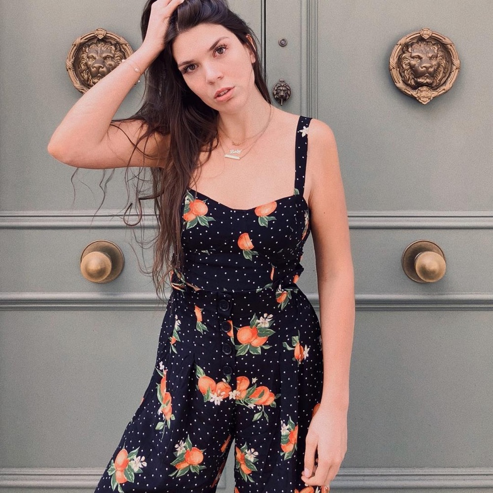 Bershka Peaches Polka Dots Matching Set
